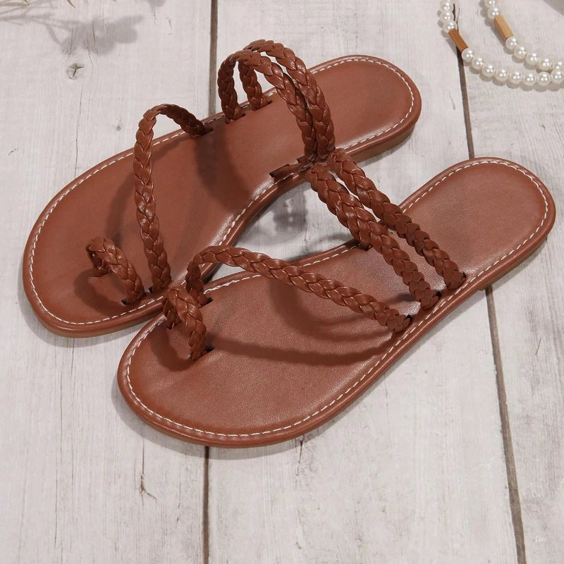 Strappy Slide On Sandals