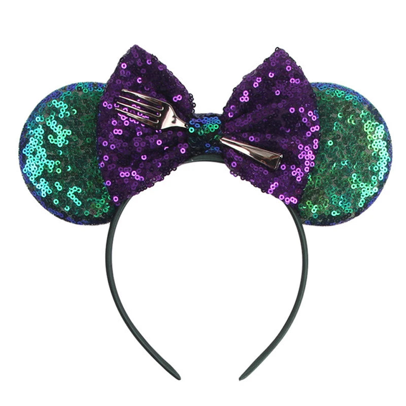 Sequined Character Mouse Ears Headband