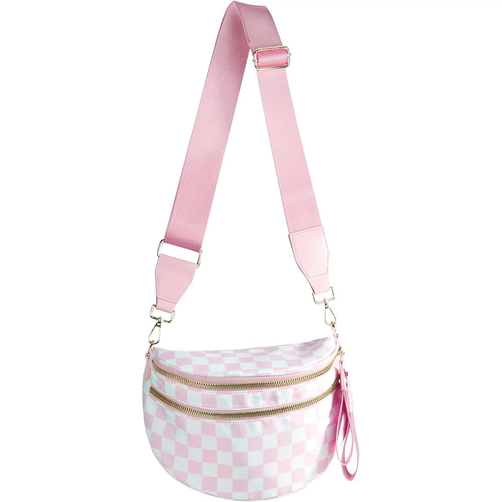 Checkered Crossbody Bag