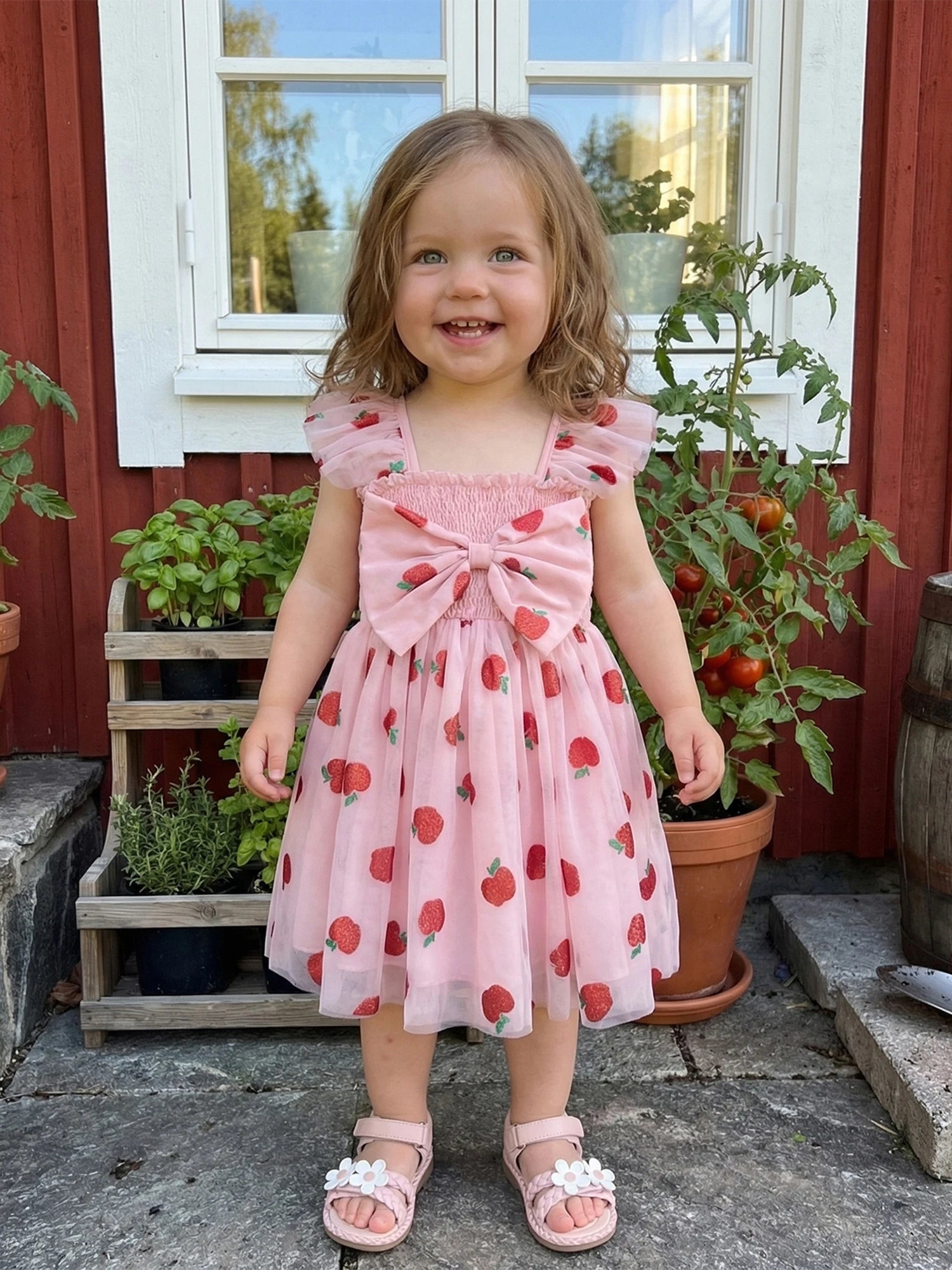 Ruffle Sleeve Dress