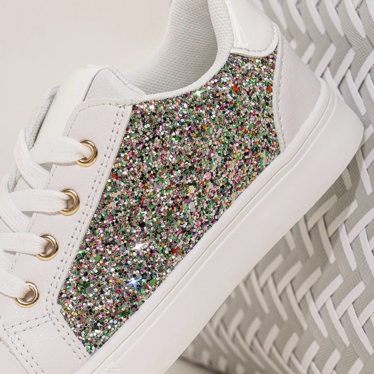 Girls Glitter Sneakers