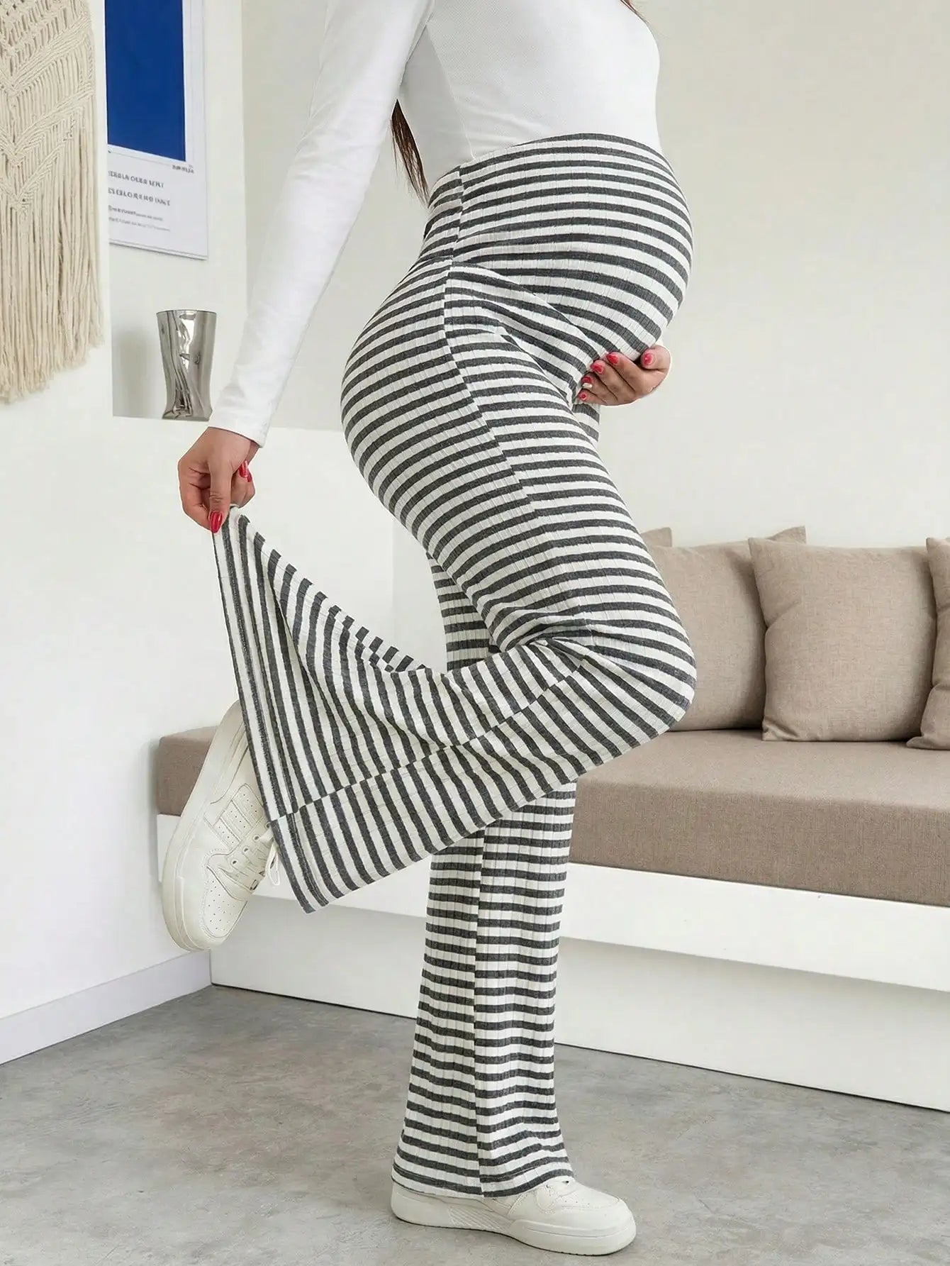 Maternity Ribbed Lounge Pants