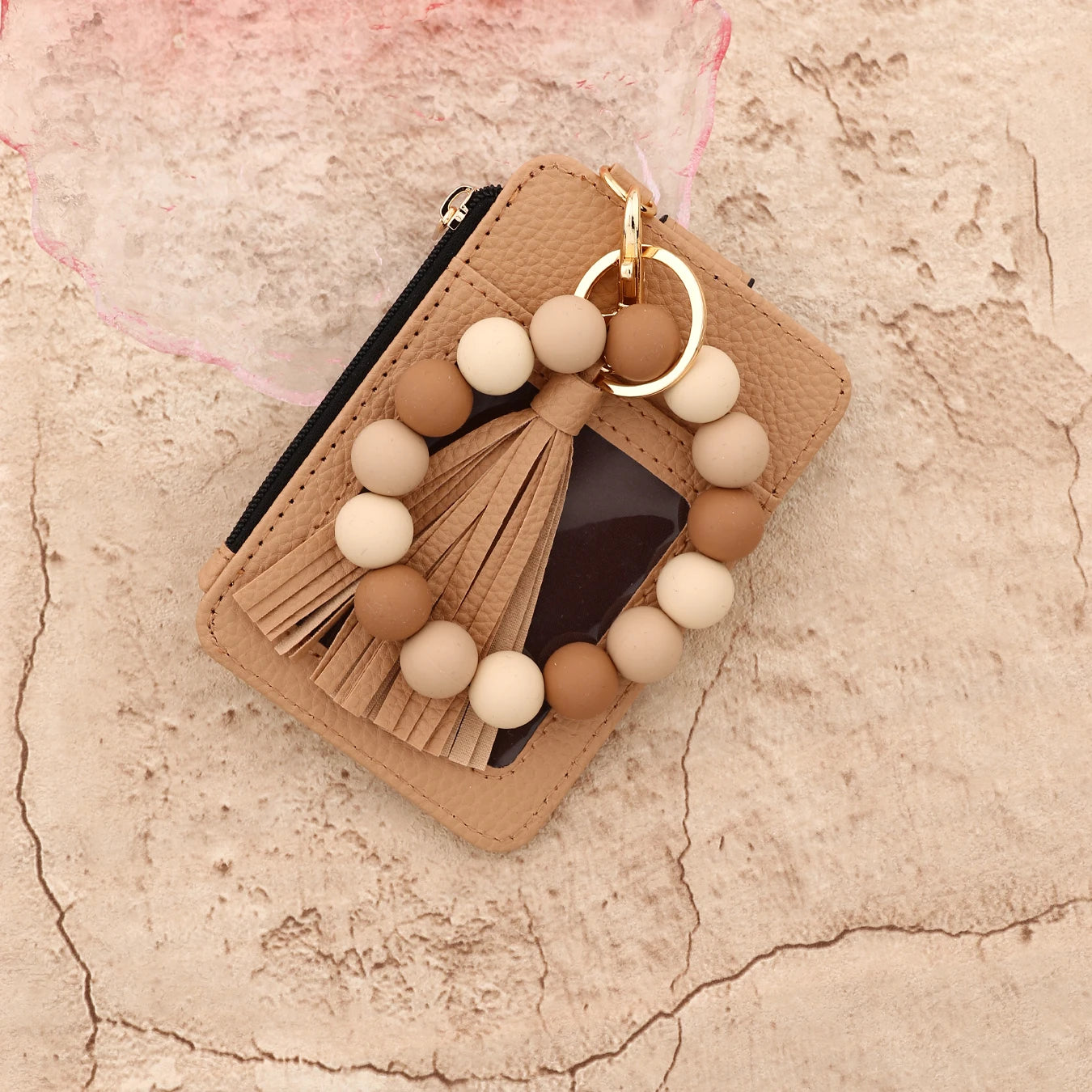 Bead Handled Wristlet