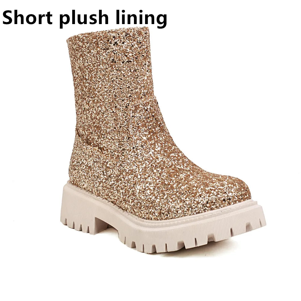 Chelsea Glitter Booties