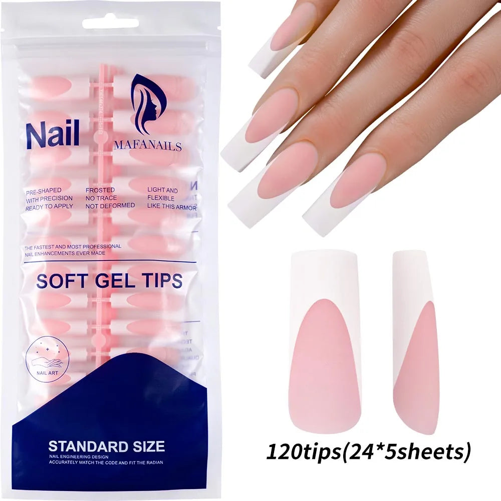 French Tip False Nails(120Pcs/240Pcs)