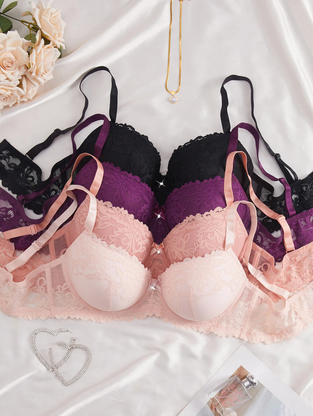 4 Piece Bra Set