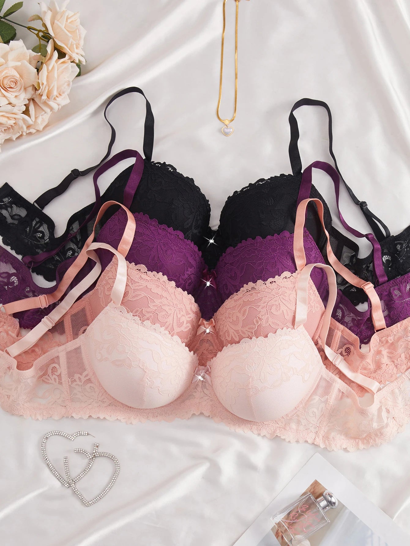 4 Piece Bra Set
