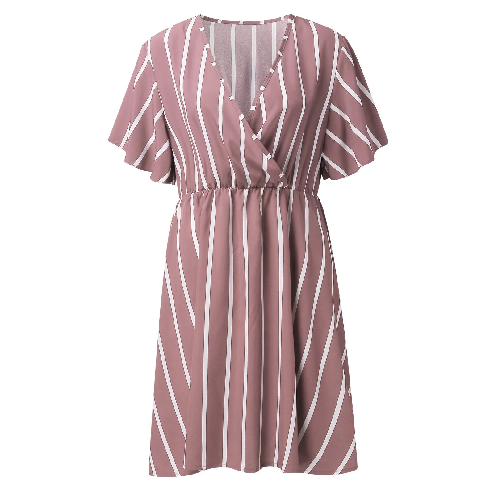 V-Neck Mini Dress