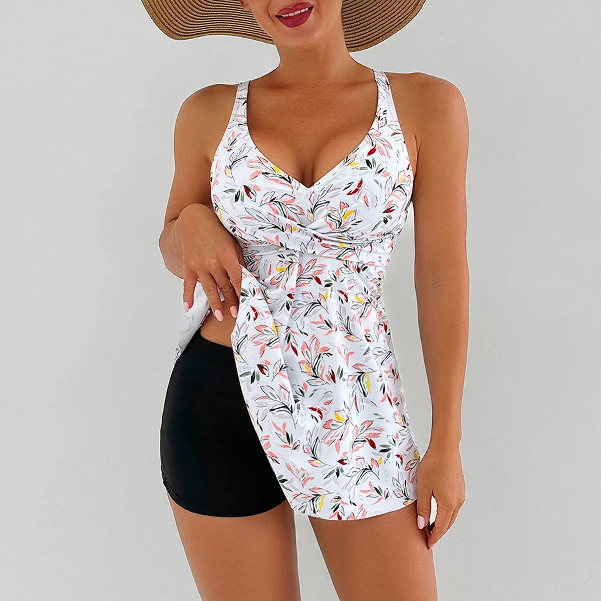 Tankini & High Waist Swim Shorts
