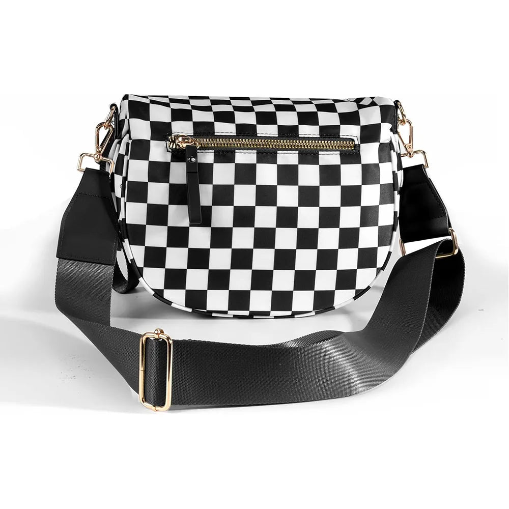Checkered Crossbody Bag