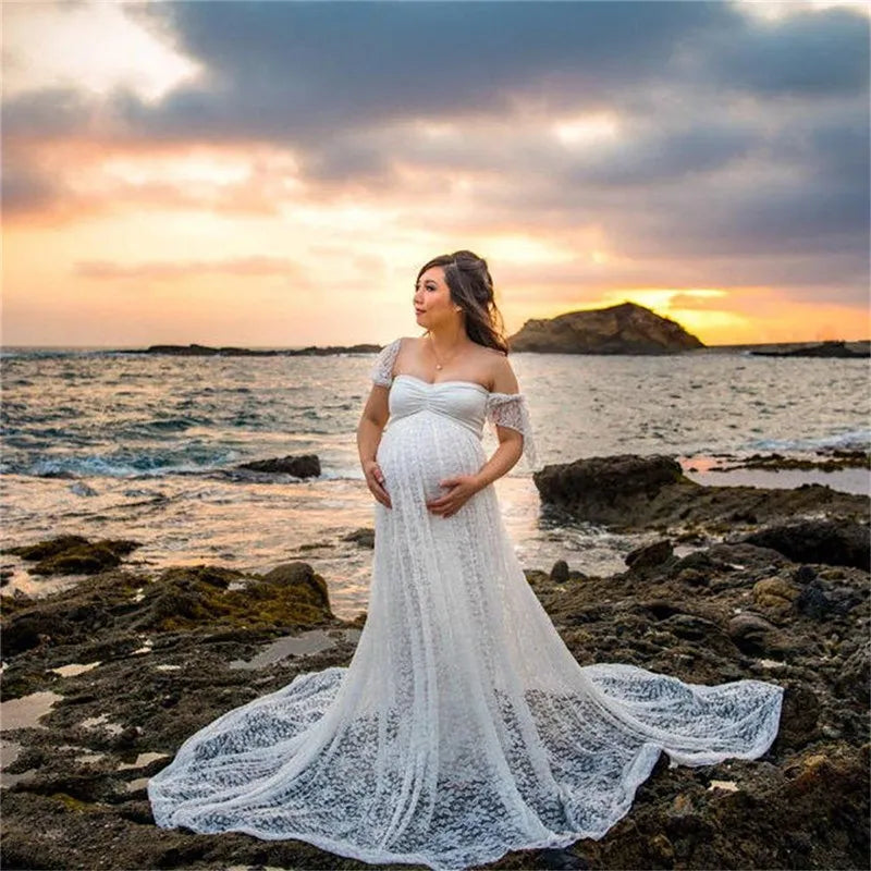 Lace Maternity Gown