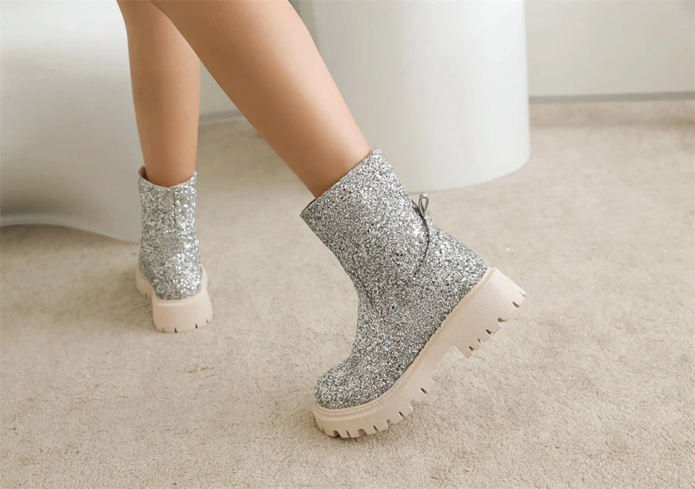 Chelsea Glitter Booties