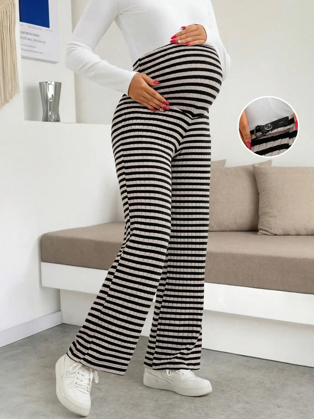 Maternity Ribbed Lounge Pants
