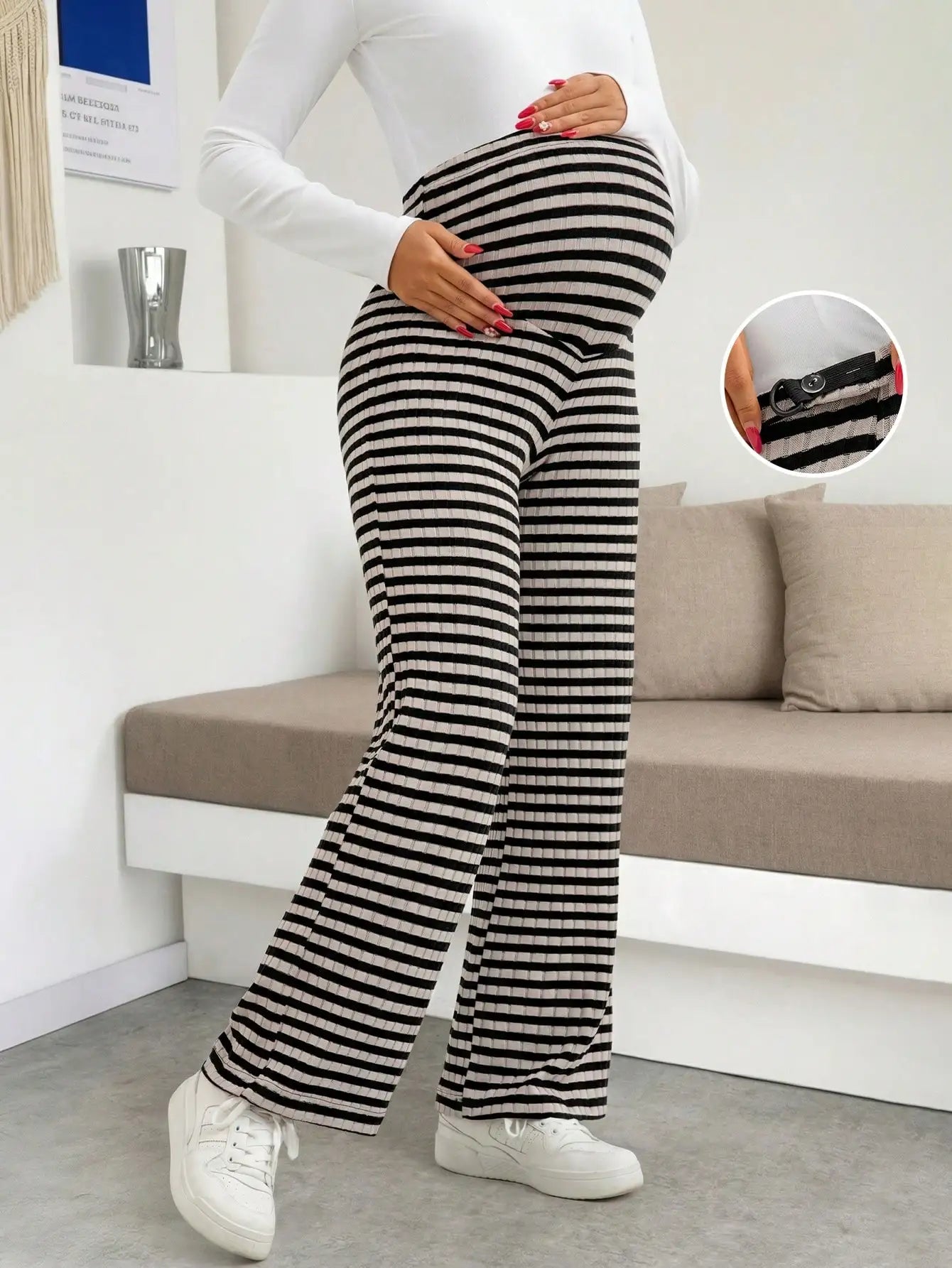 Maternity Ribbed Lounge Pants