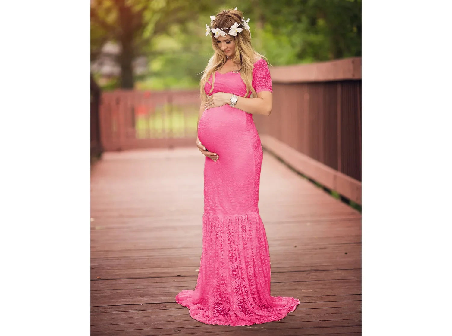 Lace Maternity Dress
