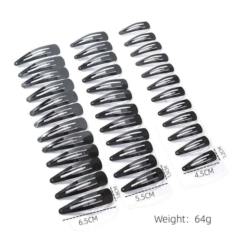 Black Hair Clips(36Pcs)