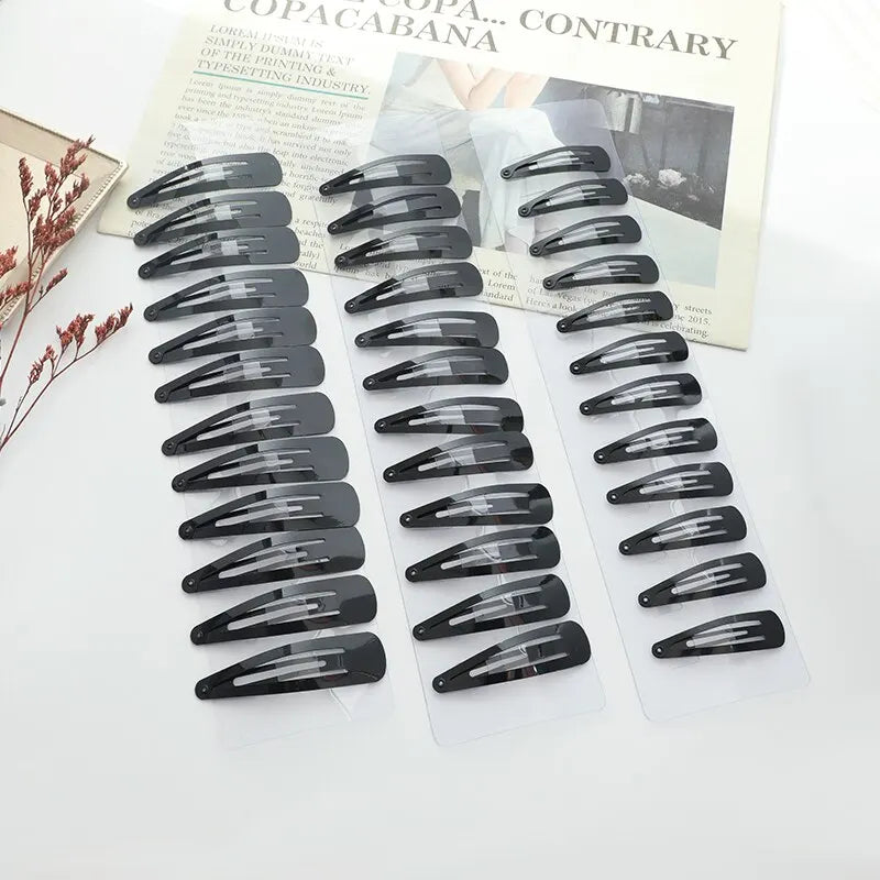 Black Hair Clips(36Pcs)