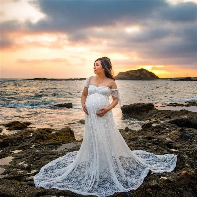Lace Maternity Gown