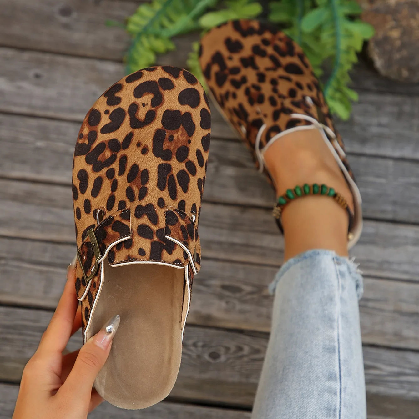 Platform Clogs with Buckle