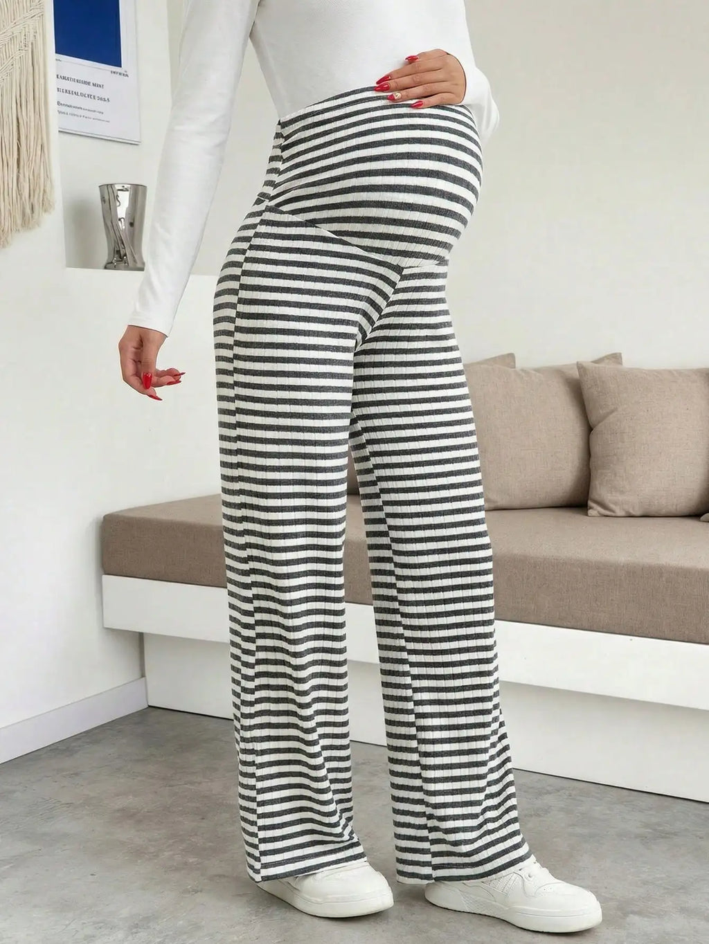 Maternity Ribbed Lounge Pants