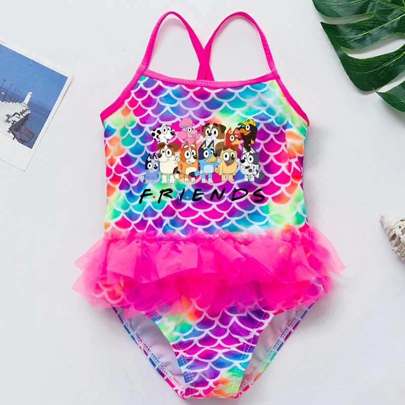 One-Piece Bluey Swimsuit