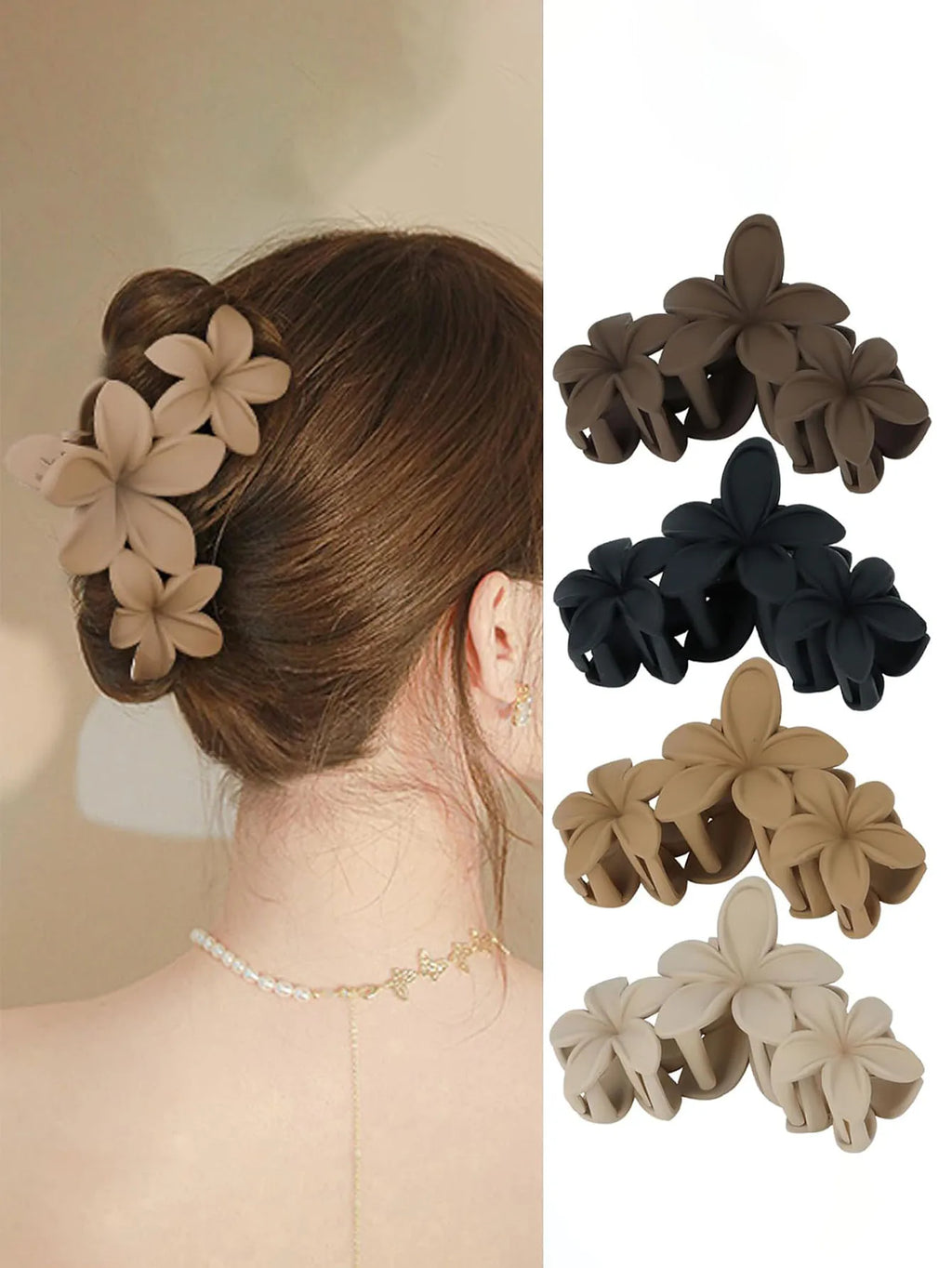 Flower Hair Clip Set(4Pcs)