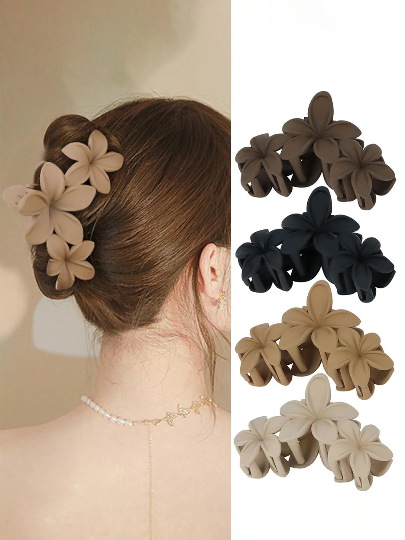 Flower Hair Clip Set(4Pcs)