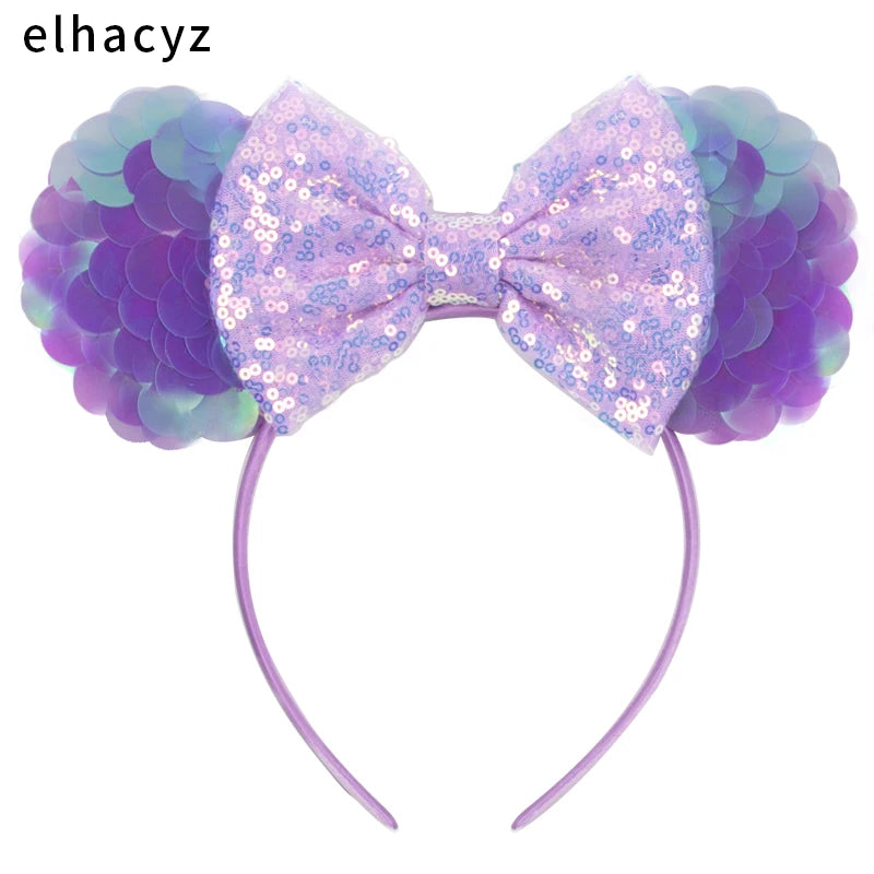 Sparkly Sequin Mouse Ears Headband
