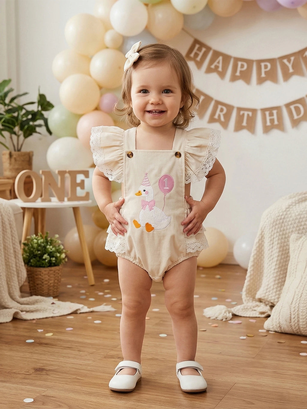 Birthday Romper&Headband