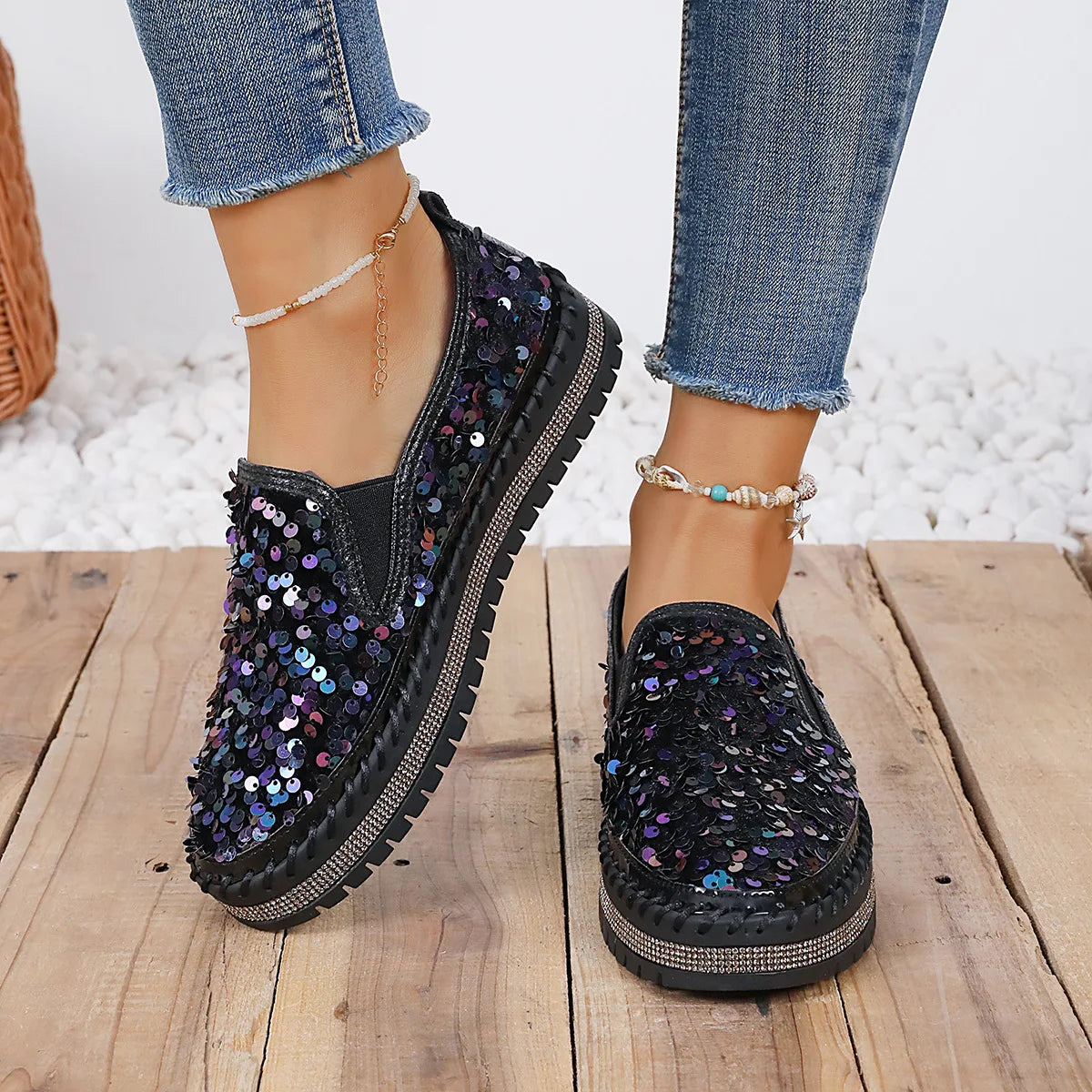 Sparkly Loafers