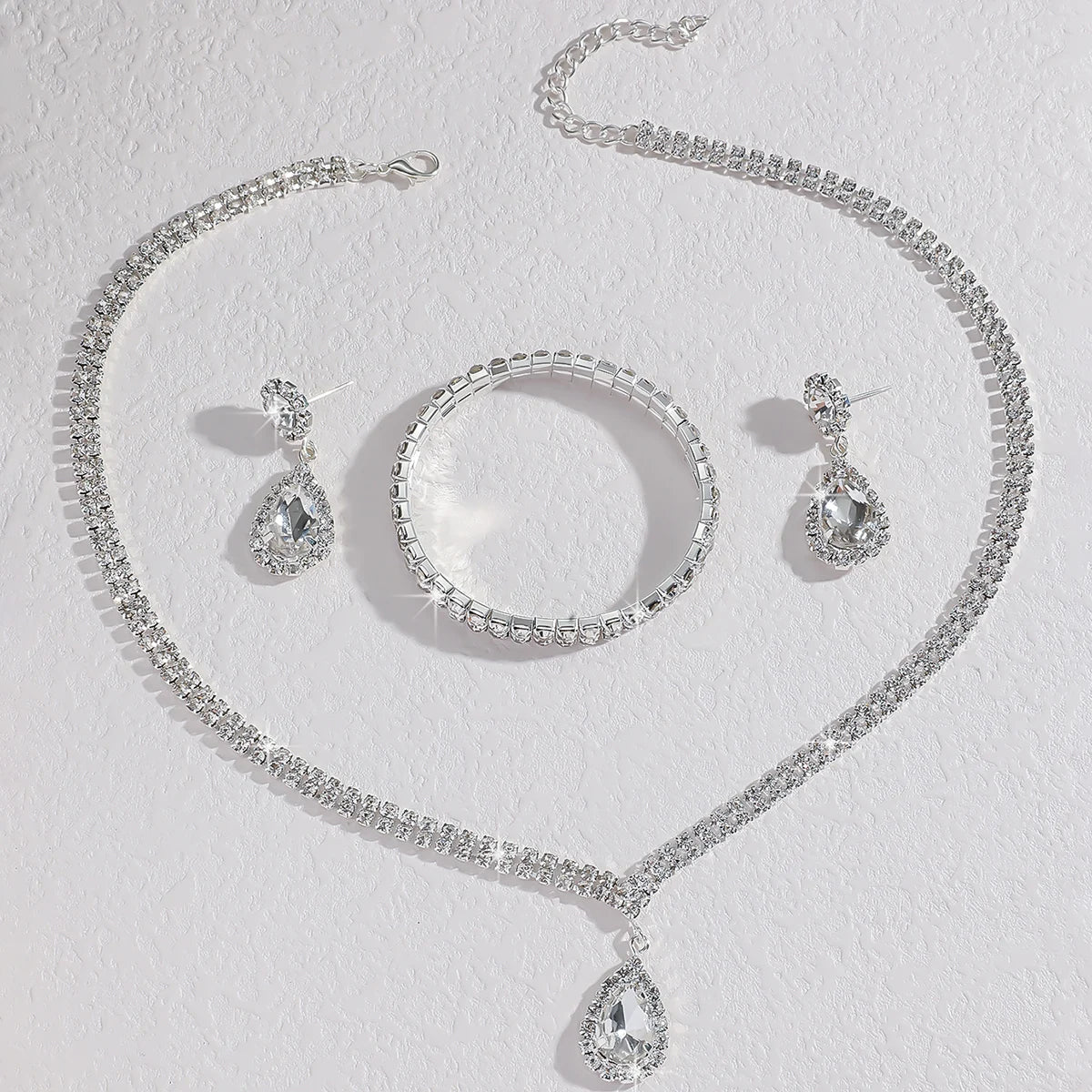 Alloy & Cubic Zirconia Jewelry Set