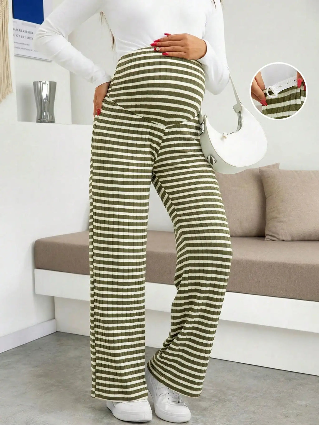 Maternity Ribbed Lounge Pants