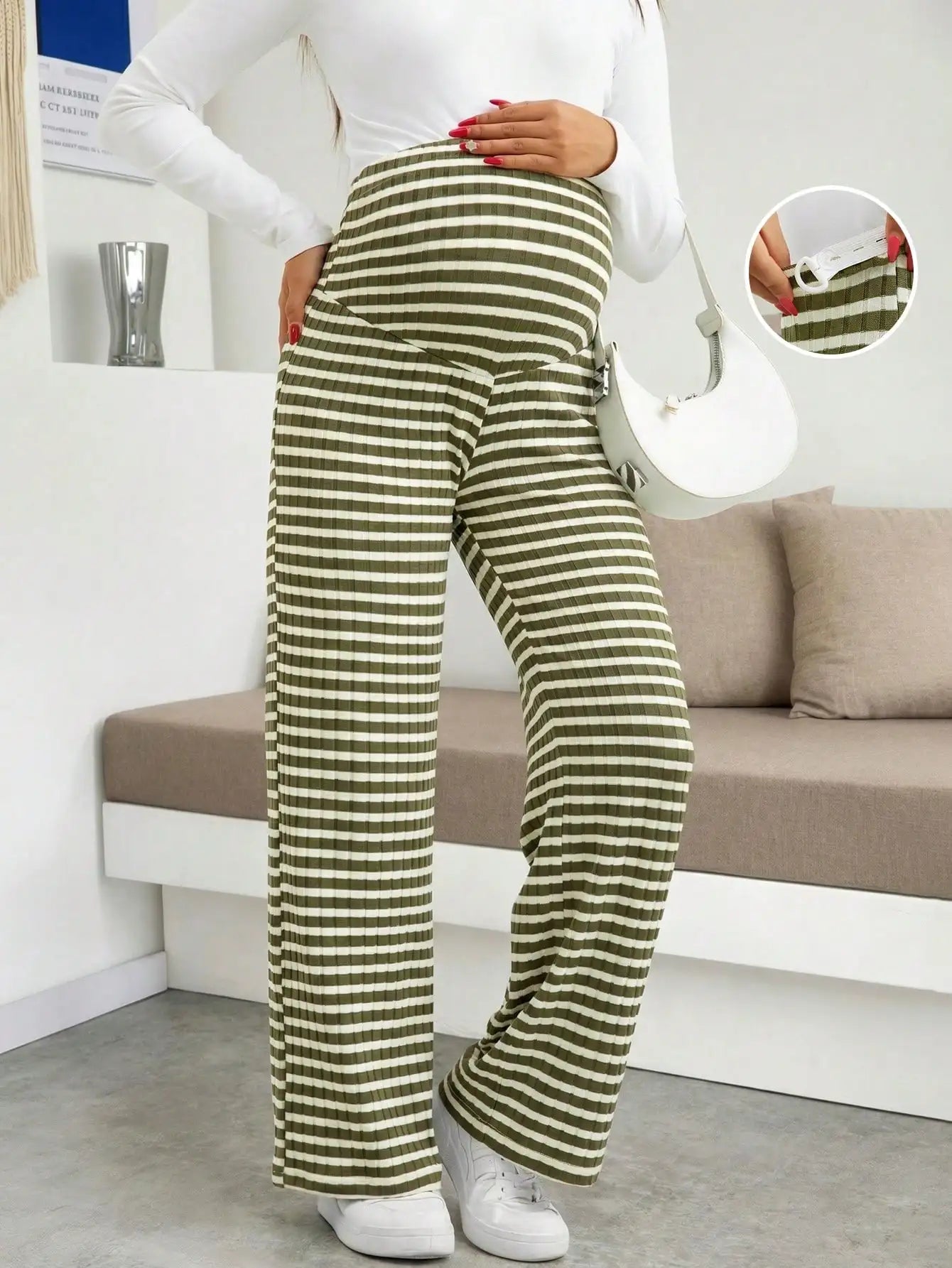 Maternity Ribbed Lounge Pants