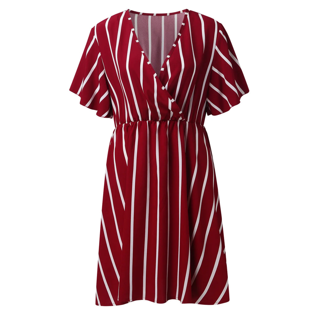 V-Neck Mini Dress