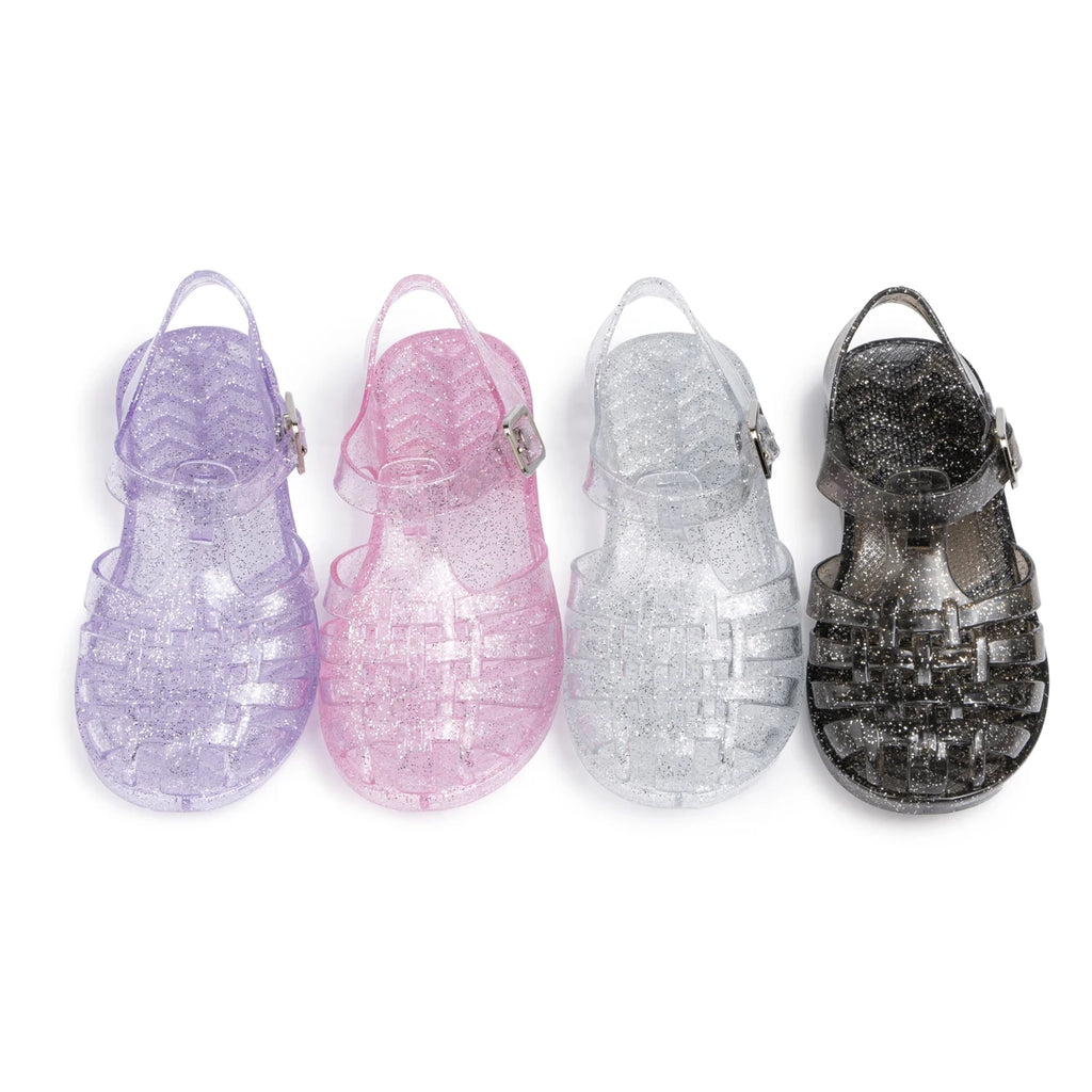 Girls Glitter Jelly Sandals