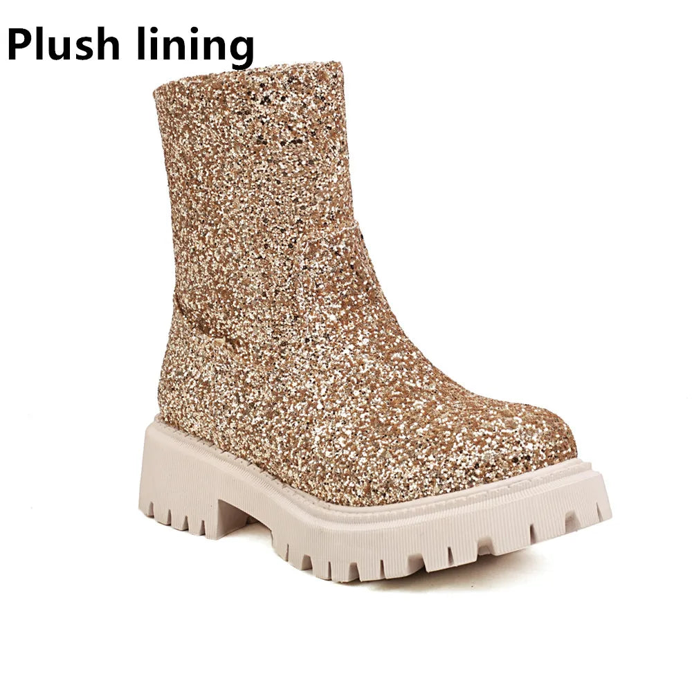 Chelsea Glitter Booties