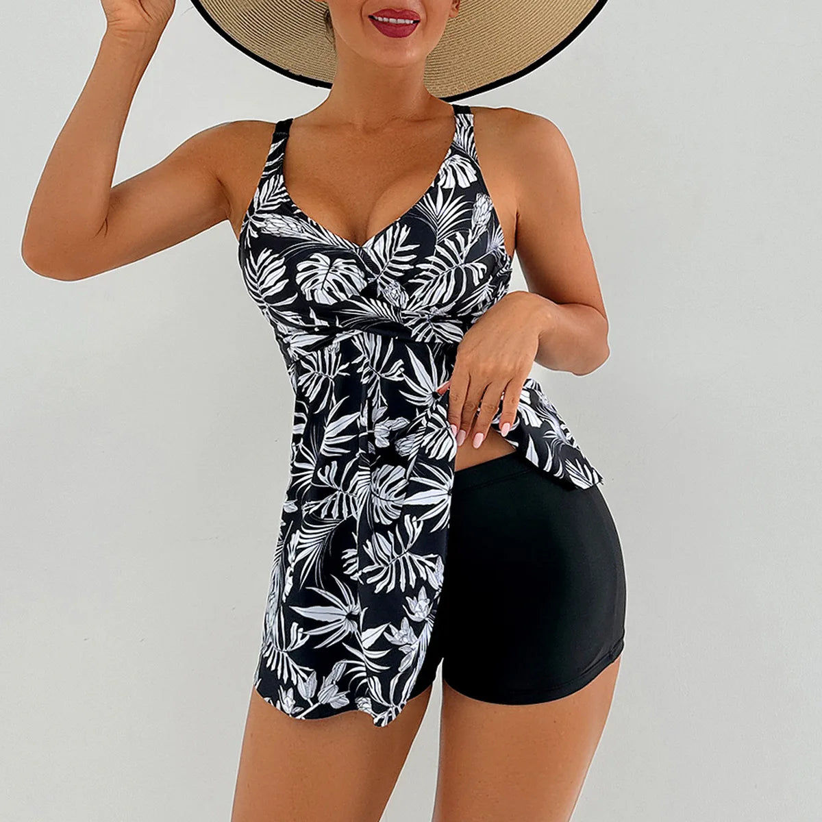 Tankini & High Waist Swim Shorts