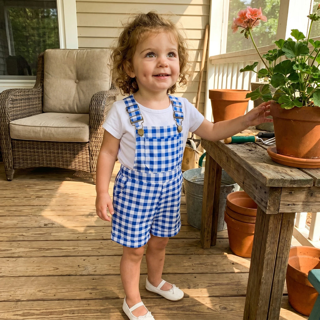 Plaid Overalls