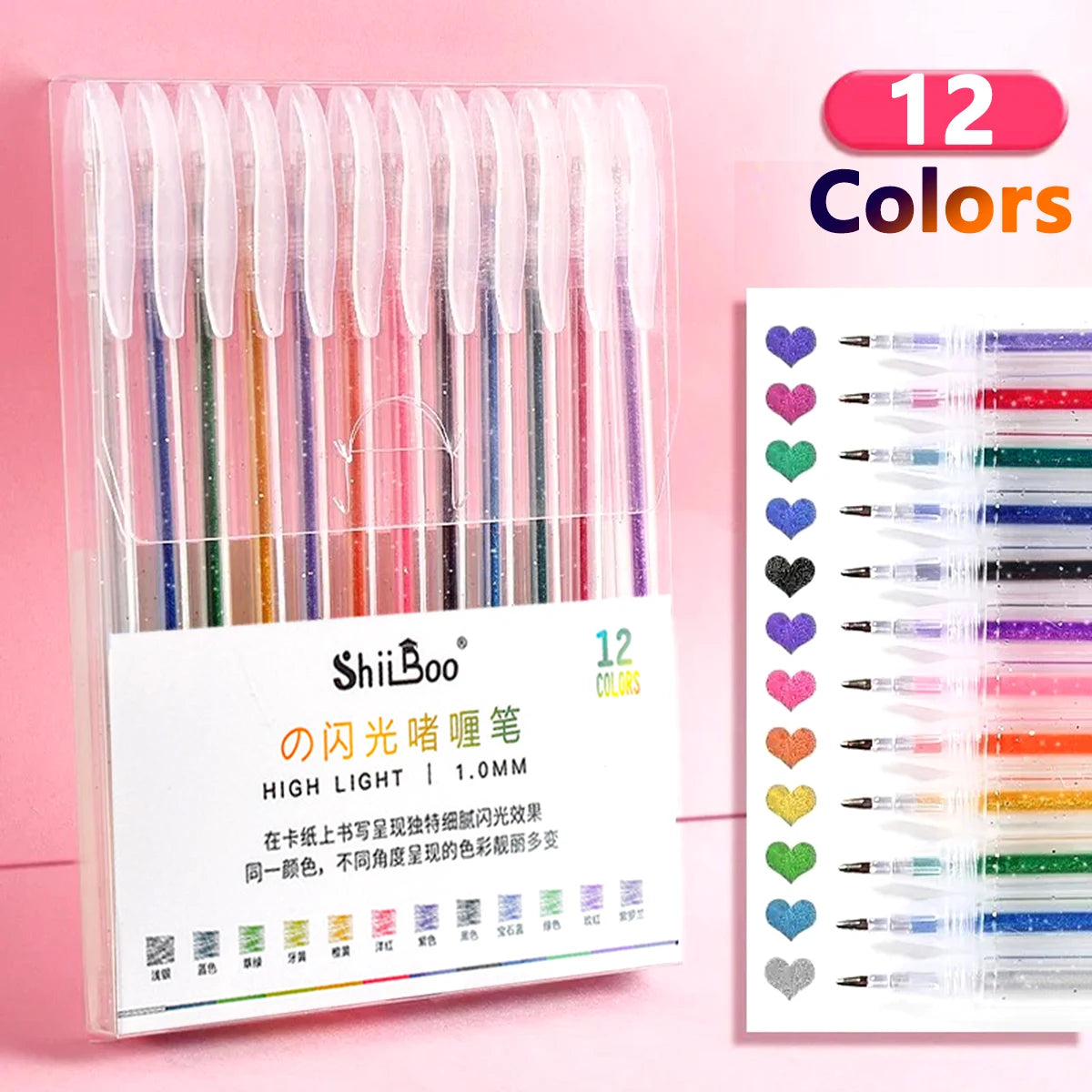 60 Colors Glitter Gel Pen 1.0mm