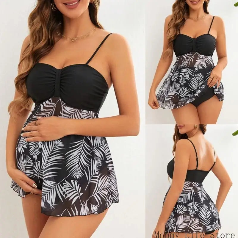 Maternity Tankini and Over-the-Belly Bikini Bottoms