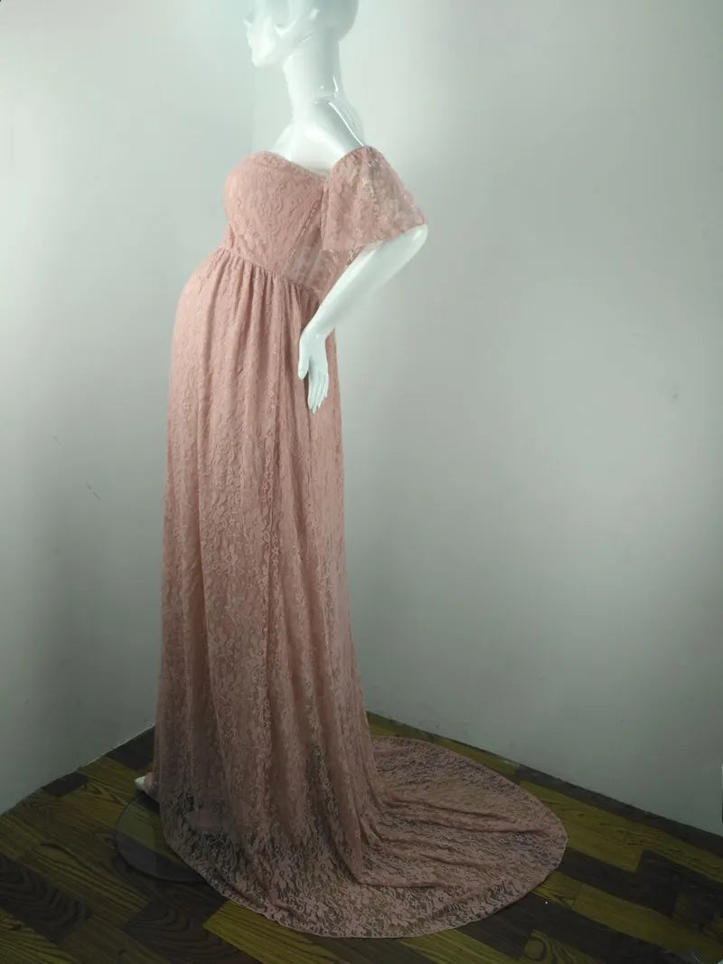 Lace Maternity Gown