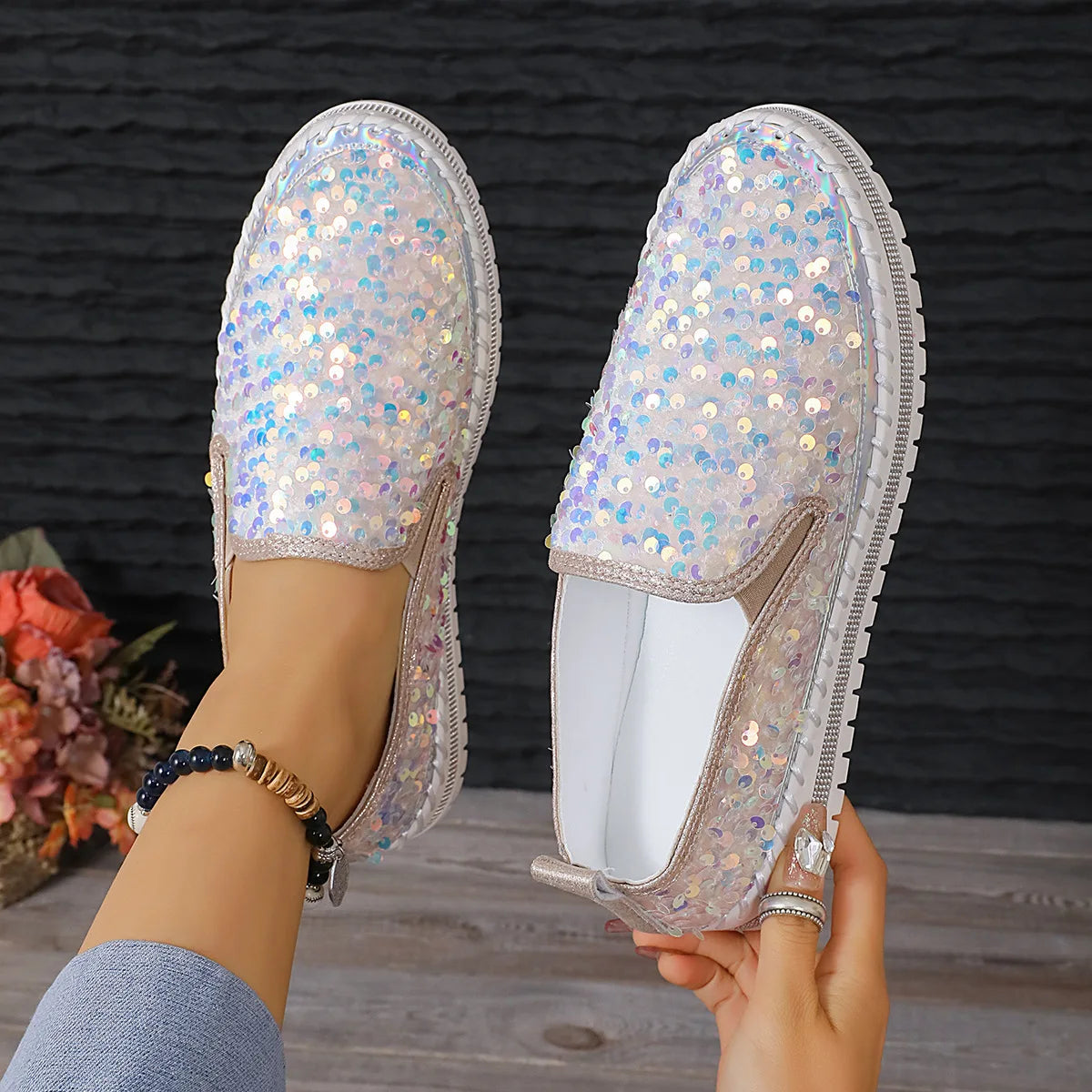 Sparkly Loafers