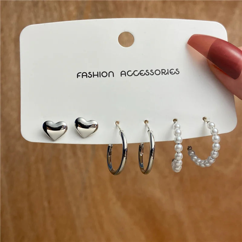 Gold Earrings Set(40Pcs)