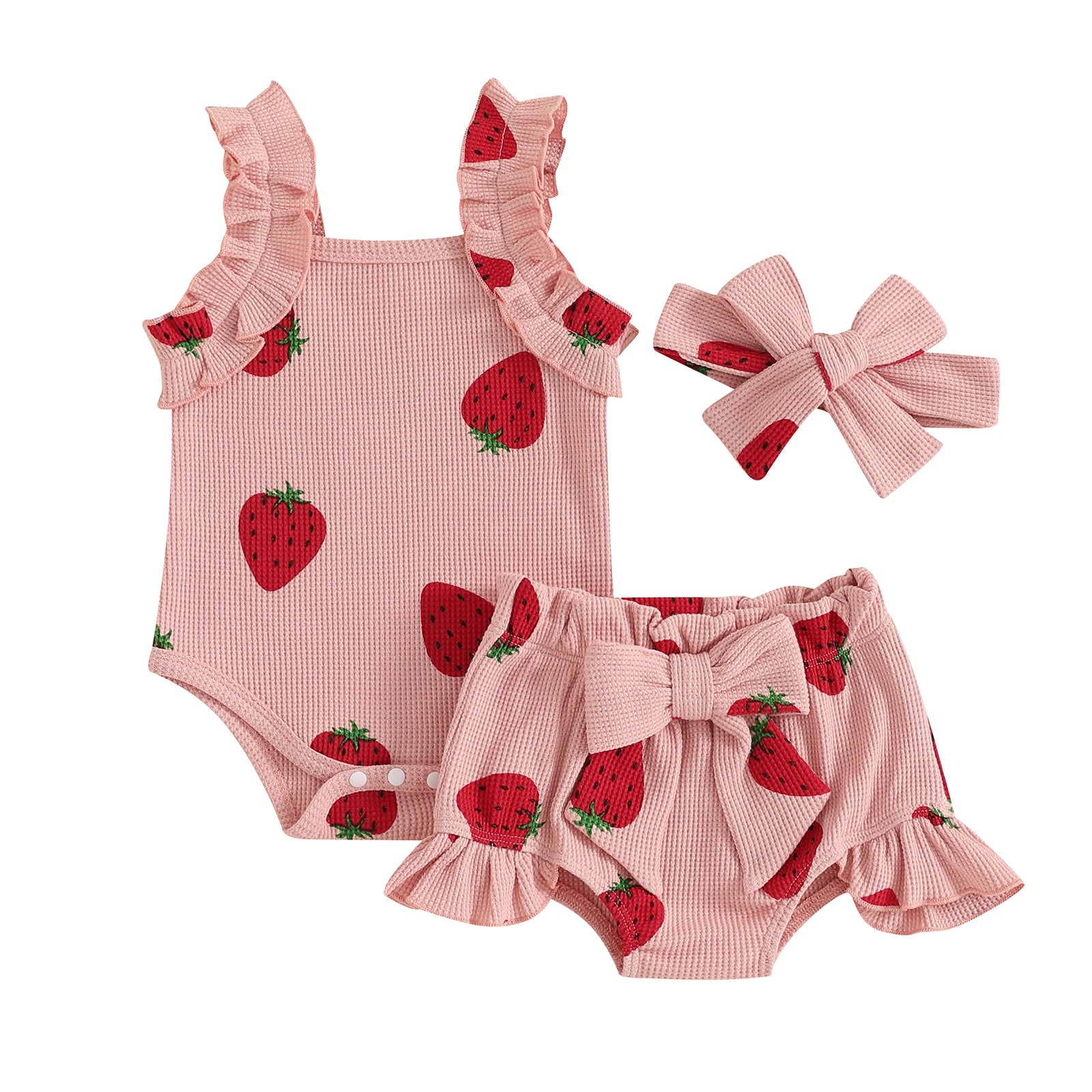 Bow Romper and Booties with Headband