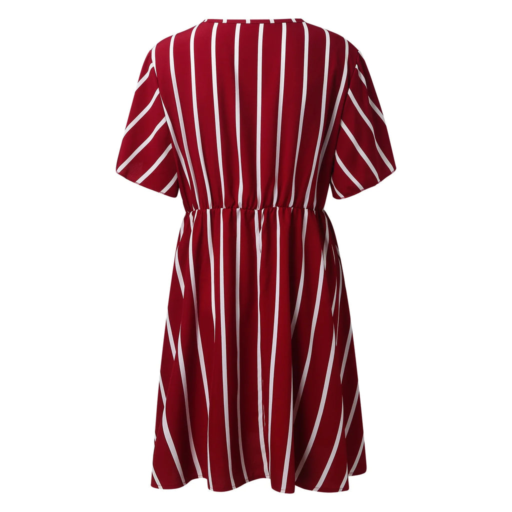 V-Neck Mini Dress