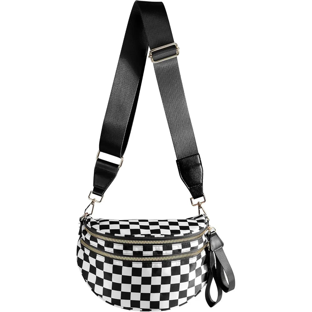 Checkered Crossbody Bag