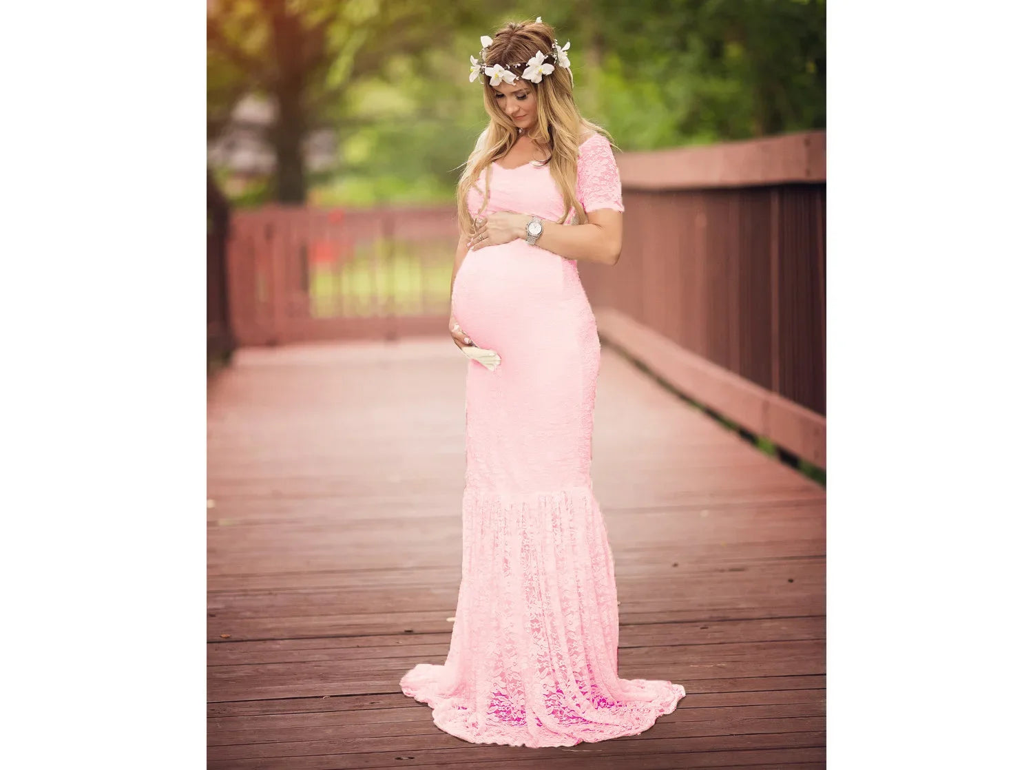 Lace Maternity Dress