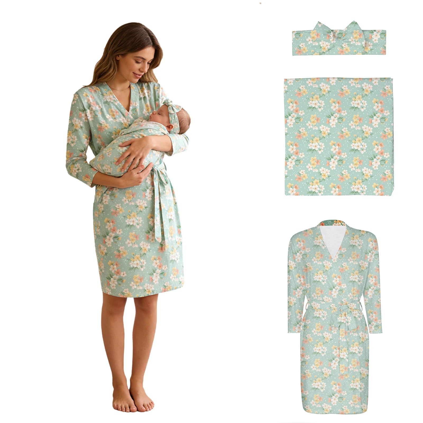 Delivery Robe & Swaddle Set