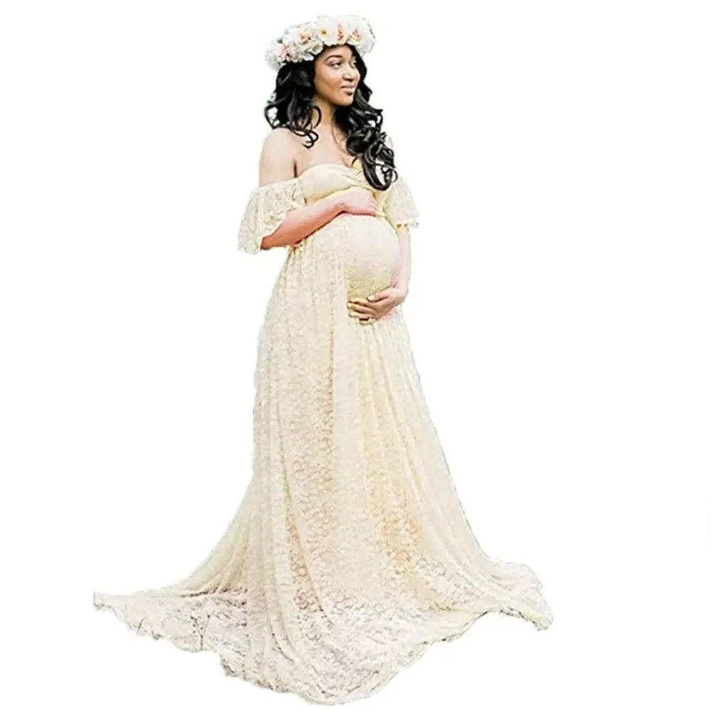 Lace Maternity Gown