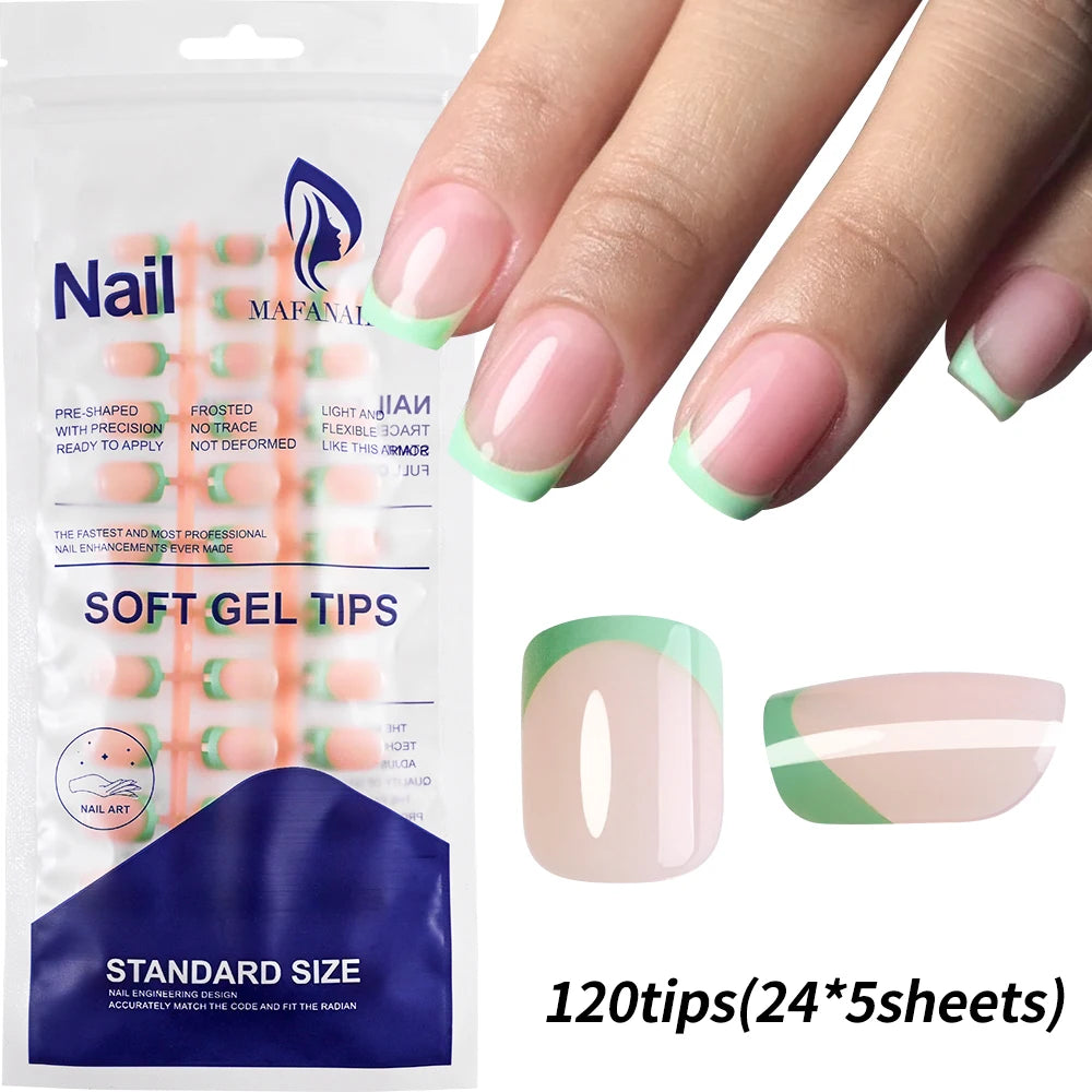 French Tip False Nails(120Pcs/240Pcs)